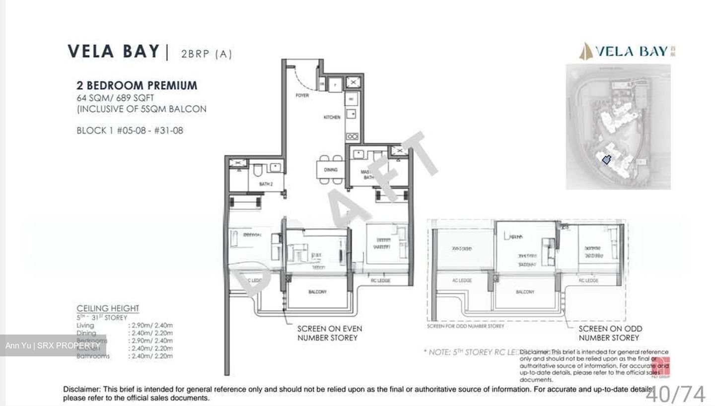 Vela Bay (D16), Apartment #578289091